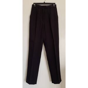 Black Vintage Lena Gabrielle Polyester High Waisted Trousers 4